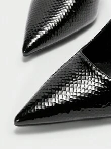 CUCCOO BIZCHIC Women's Minimalist High Heel Casual Pumps, Suitable For Daily Wear Spring Shoes Spring Break Easter For Christmas Valentine's Day - Black - View 5