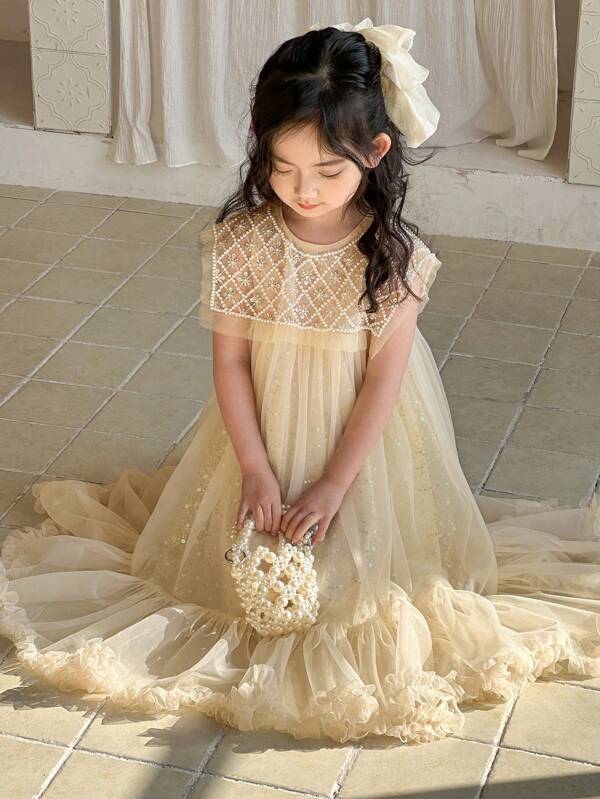 Dazy Kids Young Girl Solid Color Casual Daily Dress, Minimalist & Fashion,Back To School Clothes