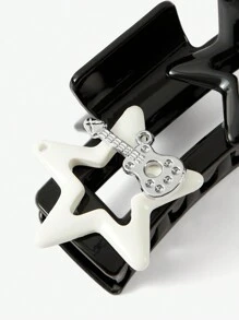 SHEIN ICON 时尚街头风格星星装饰发夹爪夹发夹发夹