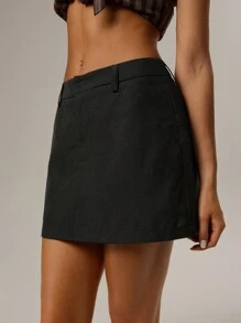 Forever 21 Jupe féérique pour le bureau et les déplacements, à col en V profond, sans manches et dos nu, nouveau style estival pour femmes - Noir - Voir 3