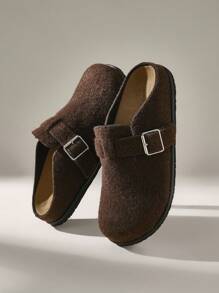 Solecia Thick Sole Slide Slippers For Women, New Autumn/Slippers Spring Shoes Spring Break Easter - Coffee Brown - View 1