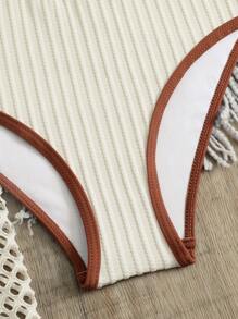 SHEIN Tween Girls 3pcs Bikini Set, For Summer Beach - Multicolor - View 3