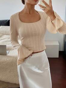 SHEIN Frenchy 女士纯色休闲简约时尚 T 恤，适合日常穿着 - 彩色 - 查看 9