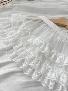 Dazy Kids 年轻女孩 女童迷你裙 秋季 - 白色 - 查看 4