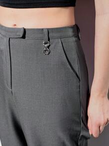 Maija Pantalones de mujer tejidos de estilo gris 2025 Nuevo verano, pantalones de traje, urbanos, modernos y elegantes, para uso diario y casual, aptos para salir de vacaciones, fiestas, bodas y citas en otoño/invierno