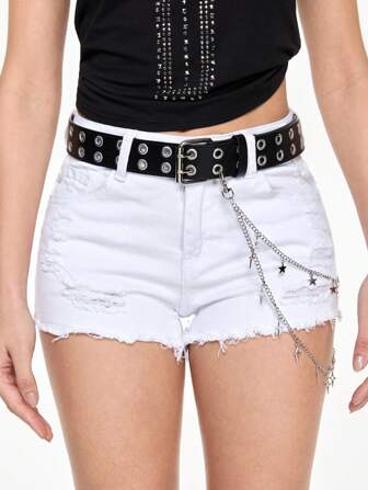 Goth 1 Stück Damen Stern Kette Taillengürtel & Hosen Gürtel, lässige Alltagskleidung