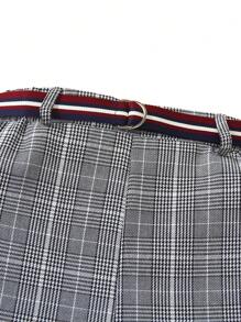 SHEIN 青少年男孩绅士两件套：带缎带饰边的衬衫 + 裤子 + 领结，无配饰，适合生日派对、婚礼、毕业典礼、周年纪念的正式服装 - 白色 - 查看 6