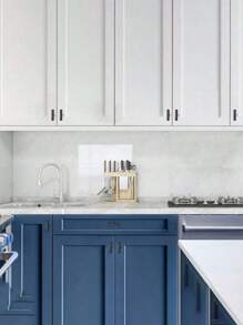 5 件/10 件橱柜把手，黑色橱柜把手，铝合金厨房橱柜把手，梳妆台抽屉单孔抽屉把手 - 黑色 - 查看 5