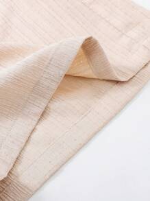 SHEIN Leap Crew 3pcs Tween Girls Casual Beach/Home Textured Rope Bow Shorts Set For Spring/Summer - Multicolor - View 4