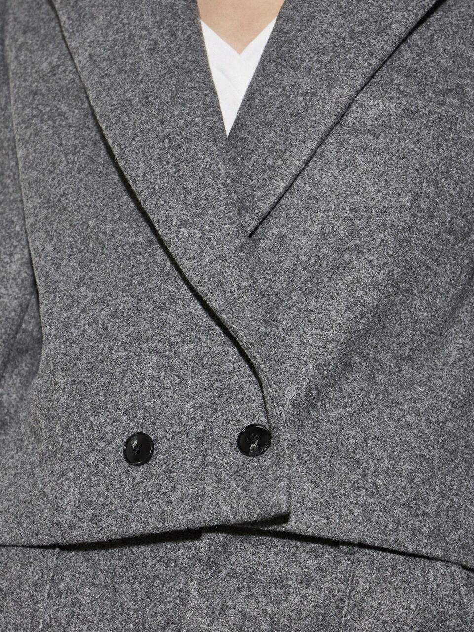 AiiRZ Professional Oversized Cropped Blazer Business Suit Jacket Double-Breasted Office Wear Interview Workwear Winter Fall Fashion Contemporary Modern