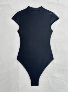 Flirla Women's Sexy See-Through Mesh Patchwork Playsuit