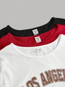 SHEIN Girlism 少女T恤 - 彩色 - 查看 5