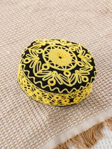 2pcs Baby Boy's Vintage Graphic Allover Hand-Embroidered Vest Top + Hat Set, Infant Baby Boys Clothes,Kid Clothes,Toddler Clothes, Baby Outfit, Baby Tops,Baby Boy Shirt,6M-3T