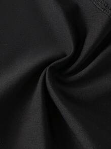 3pcs Men's Letter Waistband Briefs - Black - View 4