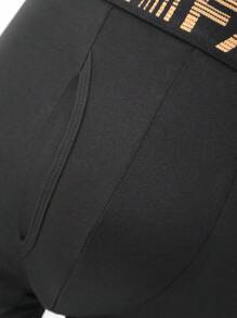 Manfinity Underwear&Sleepwear Basics 5 件套男士纯色拼接简约休闲三角裤 - 彩色 - 查看 6