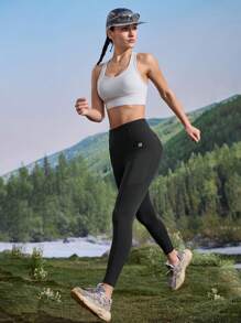 In My Nature 自然徒步、露营、远足、瑜伽、普拉提休闲弹力透气女式户外紧身裤，带口袋，春夏季 - 淺灰色 - 查看 5