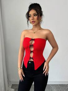 Elenzga Bowknot Camisole Top For Women, Versatile & Sexy, Suitable For Vacation, Valentine's Day, Spring/Summer