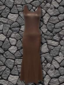 Vestido ajustado sin mangas con escote en U, estilo europeo y americano, nueva moda elegante y versátil para mujeres