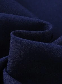 SHEIN Conjunto holgado con volantes y correas cruzadas en azul marino, apropiado para adolescentes en primavera/verano, Eid Al-Adha, vacaciones del Día de la Independencia, tiempo libre, vacaciones, niñas, lindo, cómodo