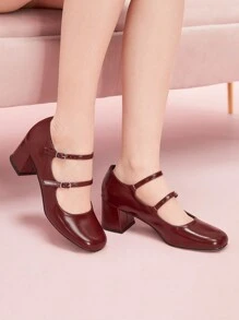 CUCCOO DOLLMOD Women's Solid Color Elegant Commuter High Heel Pumps Spring Shoes Spring Break Easter