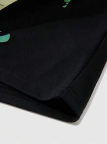 Claim Dot Regalo para novio, camiseta de manga corta de cuello redondo casual con estampado de letras de árbol de coco, para uso diario