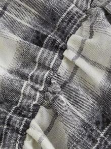 SHEIN MOD Plaid Print Drawstring Skirt, Spring/Summer, Brunch, Valentine's Day, Beach For Woman, Valentine's Day Women, Cruise Women Sexy, Easter, Beach Vacation