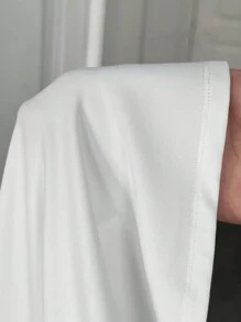 Slaydiva 女式夏季马球领短袖 A 字形喇叭下摆迷你连衣裙