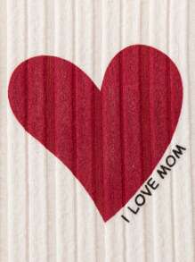 SHEIN Vintaside Kids 3pcs Baby Girl Autumn/Winter Heart Print Sweater, Leggings And Top Set - Multicolor - View 5