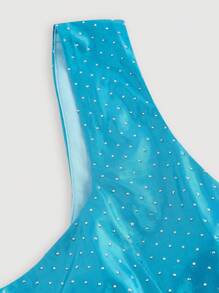SHEIN MOD Women's Mermaid Ombre Blue Mini Dress, Minimalist & Fashionable For Everyday Wear,Western Wear Women,Boho,Brunch Outfits For Women,Elegant Dresses For Women,Vacation Dress,Vintage Dresses For Woman,Vacation Dresses Woman,Light Blue Dress,Party Dress,Sparkly Dress,Glittery Dress,Western Dress,Gatsby Dress