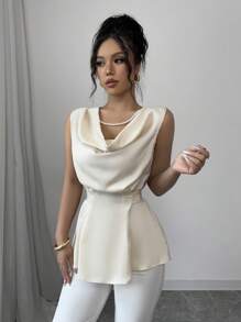 Selianne Women's Fashionable And Elegant Fashionable Blouse - Apricot - View 6