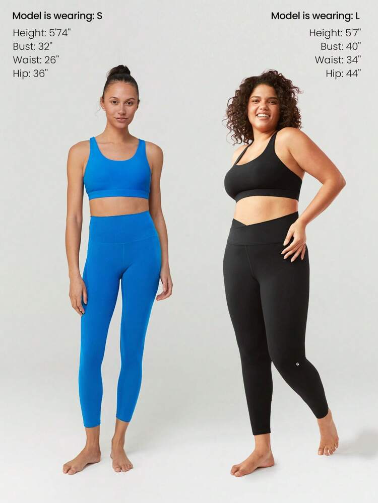 FeatherFit™ Crossover Strap Sports Bra Gym  Spring Summer