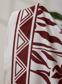 Mulvari Casual & Holiday Style Plant Printed Dress For Women