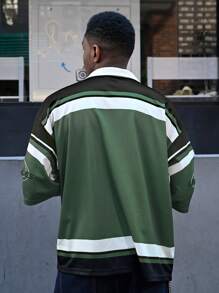 Manfinity VCAY 男士宽松数码印花短袖 Polo 衫