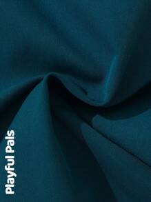 SHEIN 1pc Young Boy Solid Color Casual Everyday Pants - Royal Blue - View 8