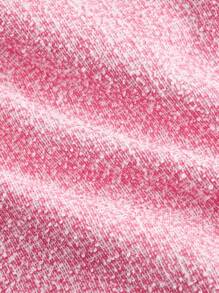 SHEIN MOD Women Tweed V-Neck Sleeveless Pearl Button Jumpsuit, Pink Jumpsuit,Professional Women Clothes,Office Women Outfits,Summer Women Dresses - Pink - View 4