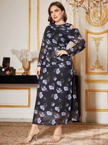 Modelyn 适合日常穿着的大码休闲简约时尚连衣裙 - 彩色 - 查看 1