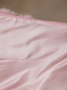 MOTF Soiréza 羊毛粗花呢撞色毛绒饰边夹克 - 粉色 - 查看 7