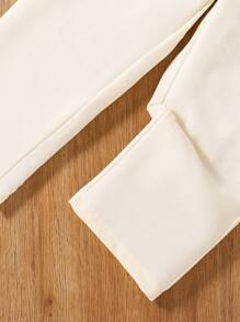 SHEIN 女孩仙女上衣独特辣妹仙女风格盖袖吊带背心高腰方领短款上衣套装，日式风格 - 杏色 - 查看 6