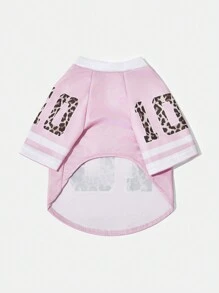 PETSIN 1pc Pet Cat/Dog Fashionable No.10 Leopard Print T-Shirt, Breathable & Comfortable Pet Clothing - Multicolor - View 6