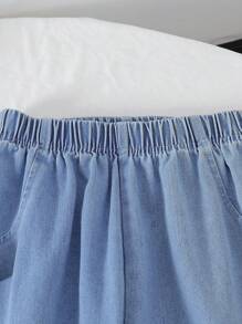 青少年女孩时尚街头风吊带背心和喇叭牛仔裤夏季两件套