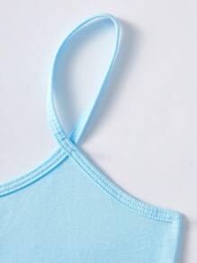 SHEIN 5pcs Tween Girls Black, White, Pink Simple Comfortable Breathable Crop Top Bralette Underwear Set - Baby Blue - View 4