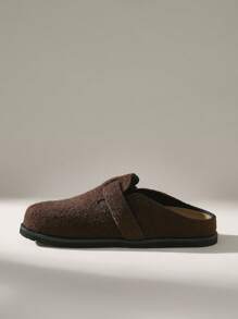 Solecia Thick Sole Slide Slippers For Women, New Autumn/Slippers Spring Shoes Spring Break Easter - Coffee Brown - View 3