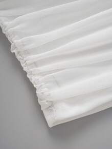 Chiquease Áo ba lỗ lưới viền bèo nhún cho nữ - Nhiều màu - Xem 6