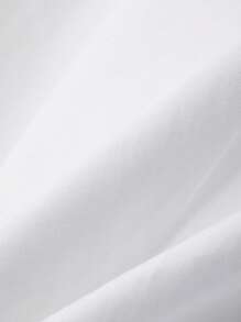 Dazy-Less Casual & Business Loose Solid Color Design Back Button Long Sleeve Blouse For Women