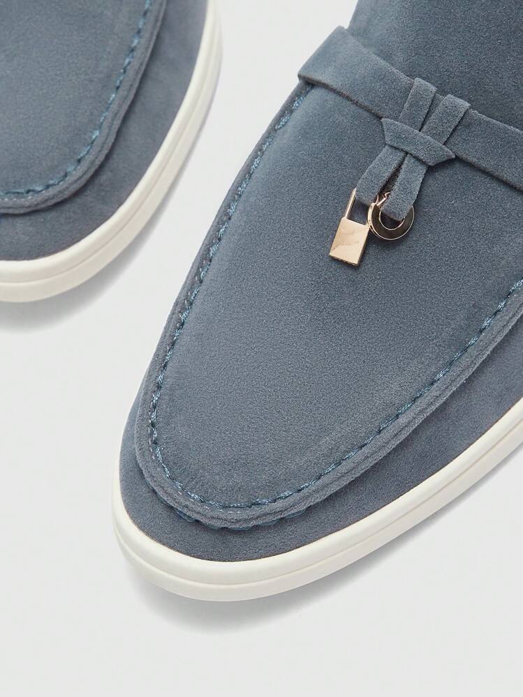 CUCCOO BIZCHIC Women's Casual Versatile Minimalist Flat Loafers For Christmas - Dusty Blue - View 7