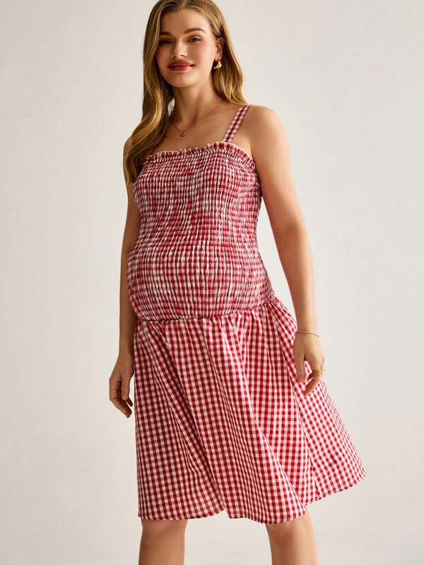 MaterniWear 孕妇简约休闲日常细肩带连衣裙