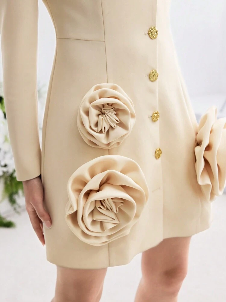 STEREO FLORAL STRUCTURED BLAZER