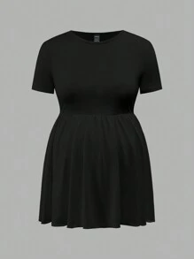 SHEIN Maternity T-Shirt, Simple Casual Design For Daily Wear - Multicolor - View 13