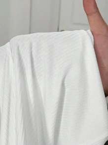 Slaydiva Casual Basic Sportswear Sleeveless Contrast Color Zip Collar Jumpsuit - FF - Black and White - View 8