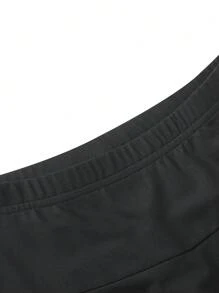 Sparklyn 假日、夏季、旅行少女休闲优雅蝴蝶结图案打底裤，适合春、秋、夏季穿着，非常适合户外活动 - 黑色 - 查看 6